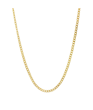 18KT Gold Cuban Curb Necklace