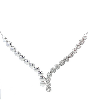 18KT Gold Zircon Necklace