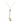 18KT Gold Dangling Evil Eye Zircon Necklace