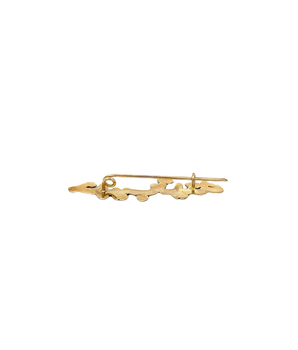 18KT Gold Customizable Enamel Brooch