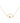 18KT Gold Customizable Map with Red Heart Necklace