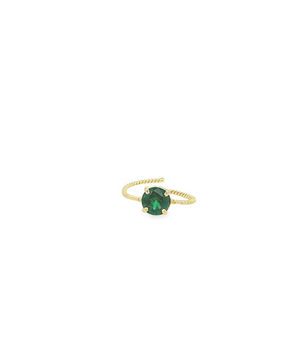 18KT Gold Semi Precious Adjustable Ring