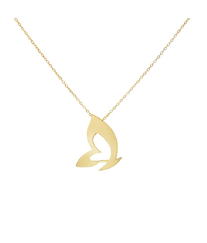 18KT Gold Butterfly Necklace