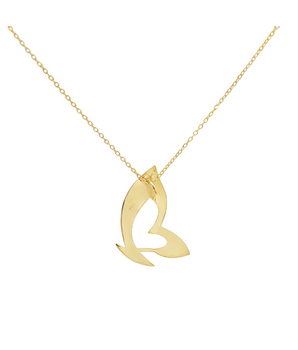 18KT Gold Butterfly Necklace