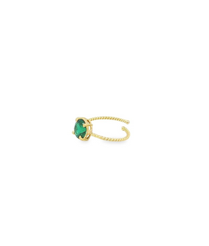 18KT Gold Semi Precious Adjustable Ring