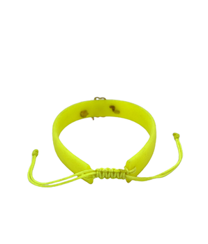 18KT Gold Flower Neon Yellow Bracelet