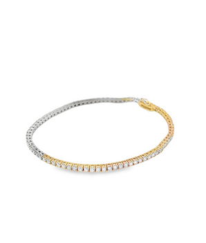 18KT Gold Dual Tone Bracelet