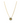 18KT Gold Enamel Round Pendant Necklace