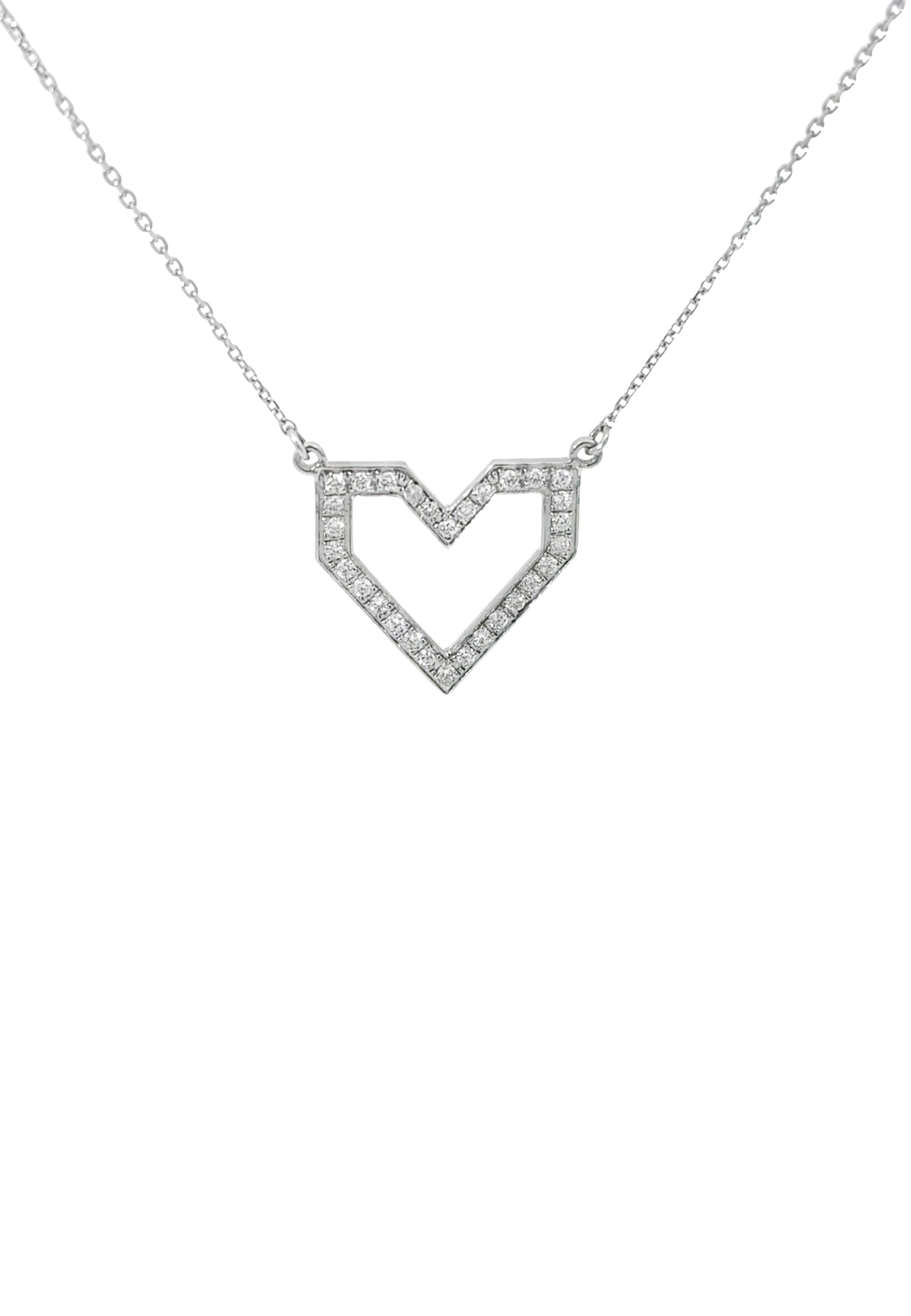 0.33CT Diamond Heart Necklace
