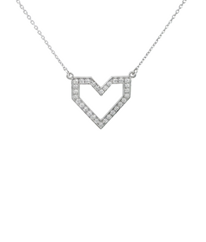 0.33CT Diamond Heart Necklace