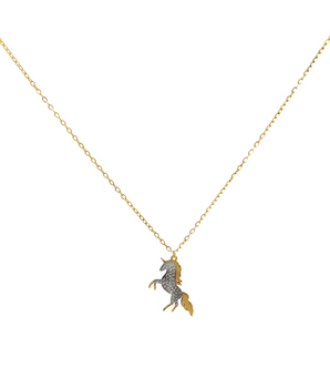 18KT Gold Unicorn Necklace