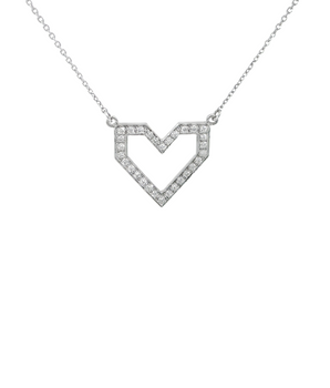 Brilliant 0.33CT Lab Grown Diamond Heart Necklace