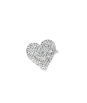 1.28CT Heart Shaped Diamond Ring in 18KT Gold