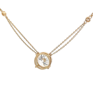 Double Chain Pendant Setting in 18KT Gold