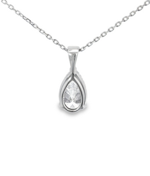 Tapered Bail Diamond Pendant Setting in 18KT Gold