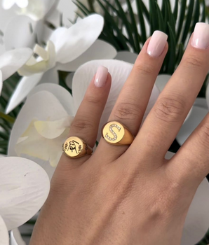 ZS Jewelry 18KT Gold Customizable Rings