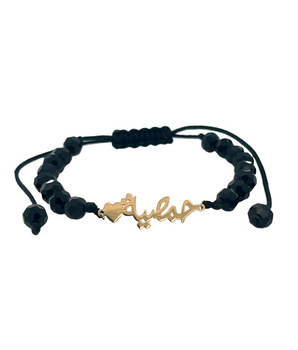 18KT Gold Customized Onyx Bracelet