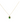 18KT Gold Green Gem Necklace