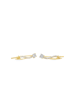 18KT Gold Zircon Earrings