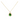 18KT Gold Green Gem Necklace