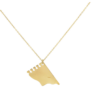 18KT Gold Customized Notepad Necklace