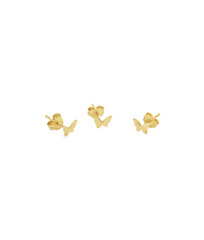 18KT Gold Butterfly Earrings