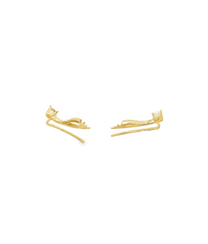 18KT Gold Zircon Earrings