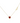 18KT Gold Heart Shaped Ruby Love Necklace