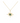 18KT Gold Green Star Necklace