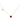 18KT Gold Heart Shaped Ruby Valentine Necklace