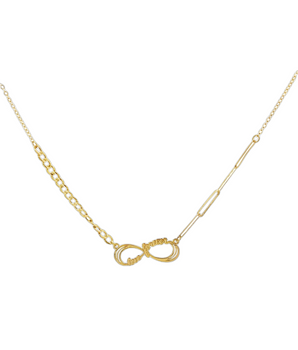 18KT Gold Infinity Love Forever Necklace