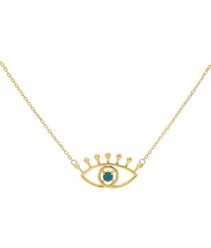 18KT Gold Evil Eye Necklace