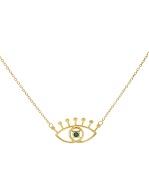 18KT Gold Evil Eye Necklace