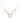 18KT Gold Heart Zircon Necklace