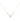 18KT Gold Heart Zircon Necklace