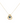 18KT Gold Enamel Eye Necklace