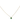 18KT Gold Green Flower Necklace