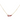 18KT Gold Red Enamel Valentine Necklace