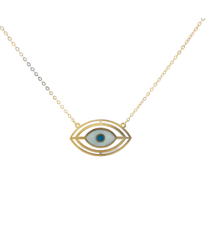 18KT Gold Evil Eye Necklace