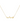 18KT Gold Customized Necklace with Zircon