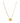 18KT Gold Enamel Round Pendant Necklace