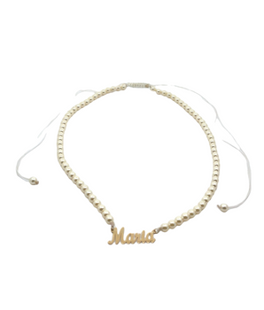 18KT Gold Customized Pearl Choker