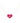 18KT Gold Diamond Pink Heart Necklace