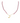 18KT Gold Pink Rose Necklace