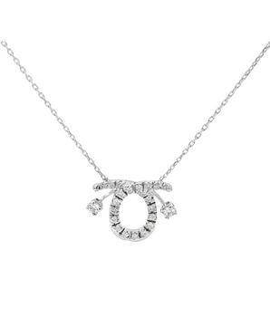 18KT White Gold Diamond Necklace