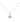 18KT Gold Zircon Pearl Necklace