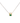 18KT Gold Green Cubicle Necklace