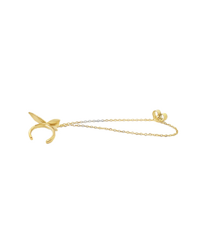 18KT Gold Hook Butterfly Earring