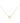 18KT Gold Heart Paperclip Necklace