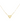 18KT Gold Diamond Shaped Charm Necklace